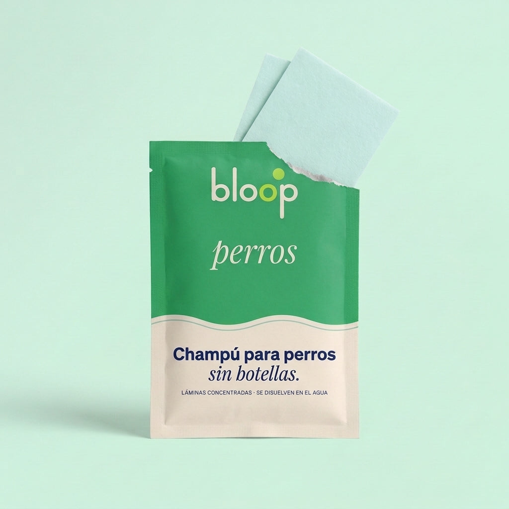 Sobre de láminas Bloop de champú para perros